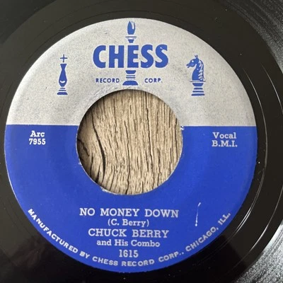 CHUCK BERRY: no money down / downbound train 1956 CHESS 7" Single 45 RPM vg - Image 1 of 4