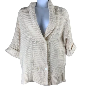 Victoria's Secret Gr. XS Pullover Wollmischung Grobstrick V-Ausschnitt Cardigan 1/2 Arm - Bild 1 von 8