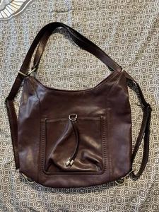 EUC Clarks braun Kunstleder wandelbar Rucksack Schulter Sling Bag - Bild 1 von 10
