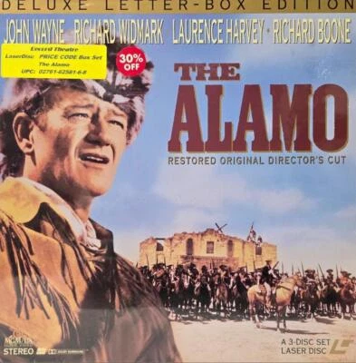 THE ALAMO DELUXE LETTERBOX EDITION JOHN WAYNE LASERDISC LASER DISC NEW SEALED - Image 1 of 2