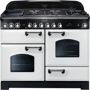 Rangemaster CDL110DFFWH/C Classic Deluxe 109cm Dual Fuel Range Cooker 5 Burners - Picture 1 of 4