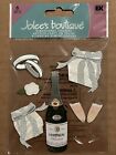 RARE Jolees Wedding Gifts Champagne Flutes Glasses Rings Presents 3D Scrapbook