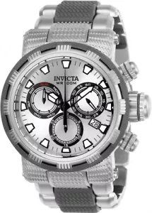 New Mens Invicta 23977 Capsule Chronograph Silver Dial Two Tone Bracelet Watch - Picture 1 of 5
