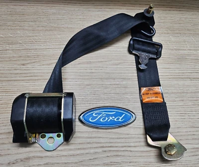 FORD ESCORT MK4 4DOOR SEAT BELT 86 ABF 611B68B3A NEW OLD STOCK RARE - Image 1 of 4