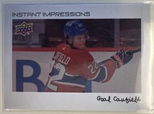 COLE CAUFIELD 2022-23 UPPER DECK SERIES 2 "GOAL" INSTANT IMPRESSIONS SSP #PZ-8