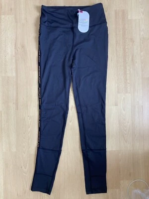 BNWT Skechers Sport "Giani" BLACK LEGGINGS size UK 10 Tape Detail High Waist NEW - Image 1 of 4