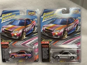 2024 Johnny Lightning 2002 Skyline GT-R Set CS Customs Exclusive BOTH CARS - Picture 1 of 5