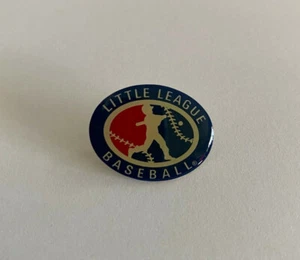 Vintage Little League Baseball Logo Enamel Lapel Hat Pin Youth Gold Tone VTG NOS - Picture 1 of 4