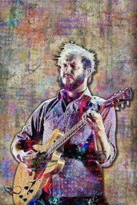 BON IVER Justin Vernon 8x10in Poster Bon Iver Tribute Free Shipping - Picture 1 of 5