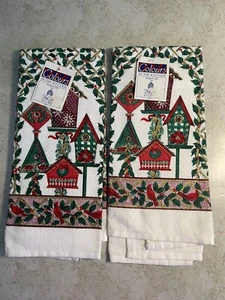 Set of 2 Kay Dee Designs Colours in the Kitchen Hand Towels Cotton USA READ - Picture 1 of 11