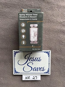 Woods 59717 In-Wall 60 Minute Spring Wound Timer, White - Picture 1 of 2