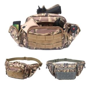 Tactical Waist Gun Bag Concealed Carry Pouch Military Pistol Fanny Pack Holster