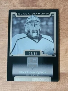 2015-16 cubierta superior diamante negro puro/99 Jonathan Quick #BDB-JQ - Imagen 1 de 7