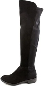 NEW ZIGI SOHO Rebel Womens Olaa Suede Closed Toe Knee High Fashion Boots Black 6 - Picture 1 of 3