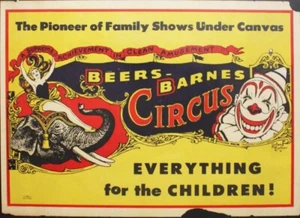 Beers-Barnes Circus original poster, 28x21 inches - Picture 1 of 1