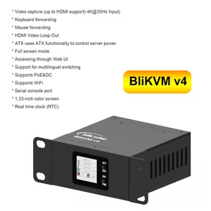 BliKVMv4 Over IP PoE HDMI Loop Out Process Control Operation Maintenance IPKVM - Picture 1 of 8