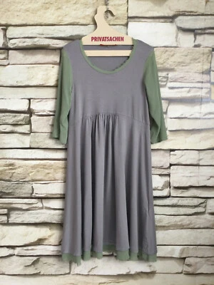 cocon.commerz PRIVATSACHEN SCHEMAEFF Kleid aus PFLANZSTRICK in grau Größe 1 - Bild 1 von 4