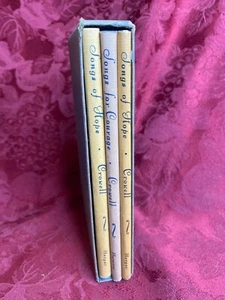 Vtg Poetry Books Grace Noll Crowell Songs Of Hope & Courage 3 Volumes w/Sleeve - Imagen 1 de 13