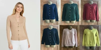 Dorothy Perkins NEW Ladies Soft Feel Button Cardigan Top REG LONG Plus Size 6-22 - Image 1 of 4