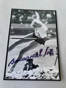 Foto firmada IOLANDA BALAS († 2016) 2x Campeona Olímpica Atletismo 10x15 - Imagen 1 de 1