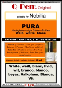 Lackstift für Nobilia PURA weiß Hochglanz 10mL - Picture 1 of 1