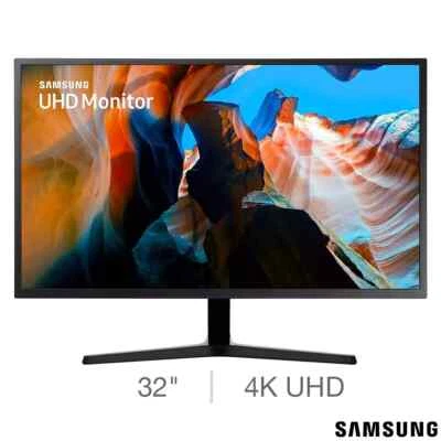 Samsung UJ59 Series 32"  UHD Monitor U32J590UQR - Black - Excellent Condition - Image 1 of 4