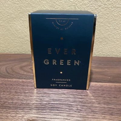 New Illume Gifted Glass Luxury Fragranced Soy Candle EVERGREEN, 9.2 oz Open Box - Image 1 of 3