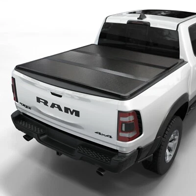Hard Folding Truck Bed Tonneau Cover|Fits 09 - 26 Ram 1500 5' 7" Bed - Image 1 of 4