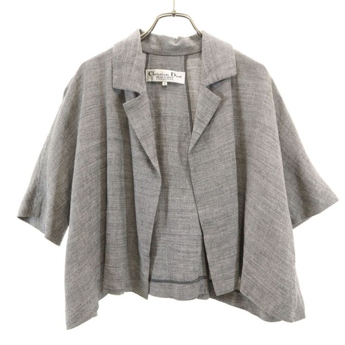 Christian Dior vecchia giacca manica corta anni 90 9 grigio donna