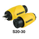 Marinco S20-30 Straight Adapter 30A Locking Receptacle to 20A Locking Plug
