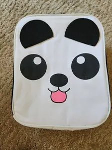 Panda Lunch Box - Zipper top, vinyl inside - Picture 1 of 3
