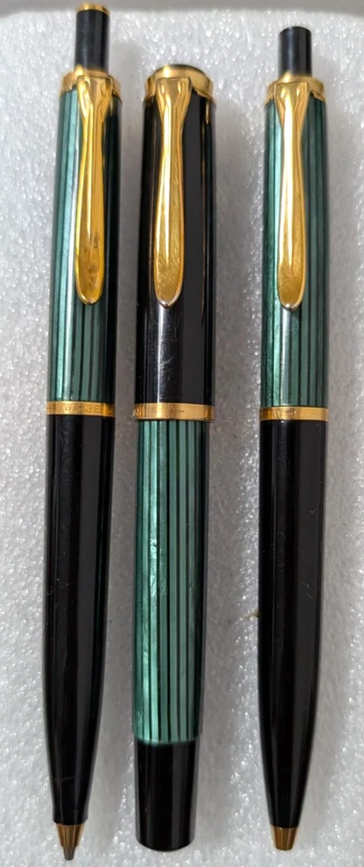 Pelikan Souverän Schreibset Grün/Schwarz/Gold in Pelikan-Etui 80er - Bild 1 von 4