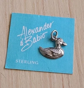 Alexander & Babio Sterling Silver Duck Charm - Picture 1 of 3
