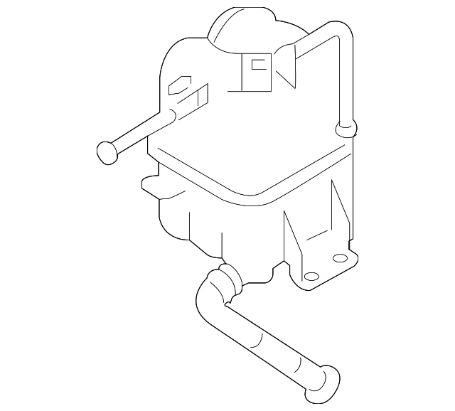 Genuine Nissan Titan Diesel Radiator Coolant Tank Bottle Reservoir 21710-EZ40A