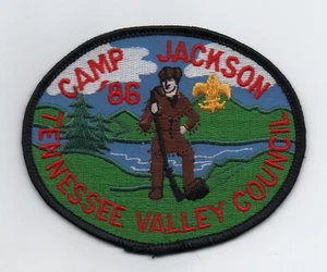 1986 Camp Jackson (Tennessee Valley Council) Oval Patch, Mint - Picture 1 of 1