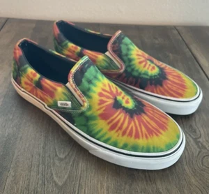 Zapatos de skate clásicos Vans Rasta Tie Dye sin cordones para hombre talla 12 - Imagen 1 de 22