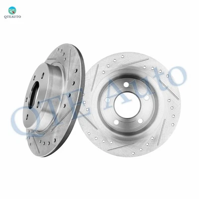 Rear Drilled Slotted Brake Disc Rotors 280mm For 2004-2013 Mazda 3 - Image 1 of 4