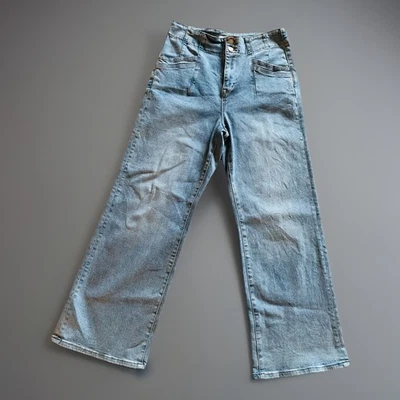 Pantalones de mezclilla elásticos de tiro alto lavados ligeros Altar’d State para mujer 30 Foto 1 de 4