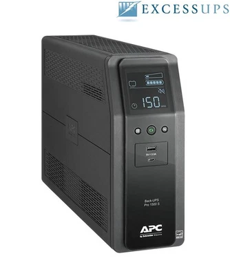 APC Back-UPS Pro BR 1500VA 900W 120V Output: (10)5-15R, BR1500MS - Refurbished - Image 1 of 3
