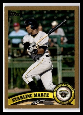 2011 Topps Pro Debut #307 Starling Marte Gold #/50 - Image 1 of 2