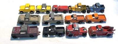 LOTE DE 13 CAMIONETAS PICKUP TOOTSIETOY MATCHBOX HOT WHEELS SERIE MIDGET Hot Rods Foto 1 de 4