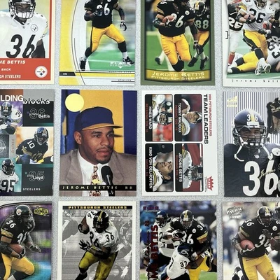 Jerome Bettis RC Lot - 1993 - 2004 Pittsburgh Steelers Los Angeles Rams NM+ HOF - Image 1 of 4