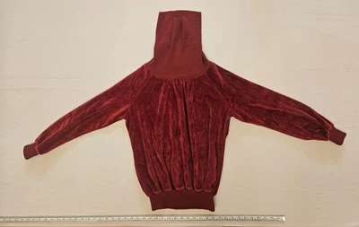 Levi's De Colección Color Óxido Profundo Terciopelo Capucha Cuello Dolman Manga Pullover Suéter  Foto 1 de 4