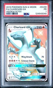 Charizard GX Full Art Hidden Fates 2019 Pokemon Sonne & Mond #SV49 PSA 1 POP 13 - Bild 1 von 6