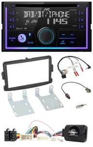 JVC Lenkrad USB 2DIN DAB Bluetooth CD Autoradio für Dacia Sandero ab 2013 schwar - Bild 1 von 11