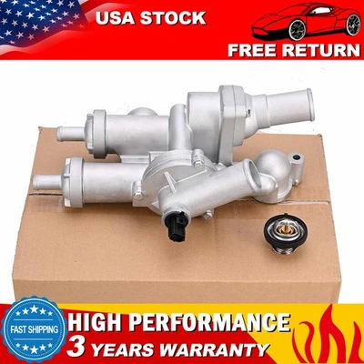 Conjunto de carcasa de termostato de aluminio para 07-12 Dodge Caliber 07-17 Jeep Compass Foto 1 de 4