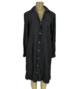 Grayson Size 02 Small The Hero Women Button Front Shirt MIDI Dress Long Sl 35-21 - Picture 1 of 10