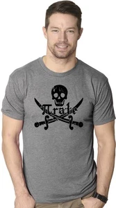 Camiseta Pirata Calavera y Huesos Cruzados Matemáticas Pi-Rate Divertida Camisa Matemática - Imagen 1 de 8