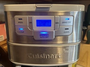 Cuisinart DGB-400SS Coffeemaker Stainless Gray Tested Works Replace Pot - Picture 1 of 16