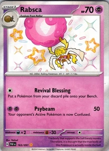 Rabsca 163/091 Shiny Rare Holo SV: Paldean Fates NM - Picture 1 of 2